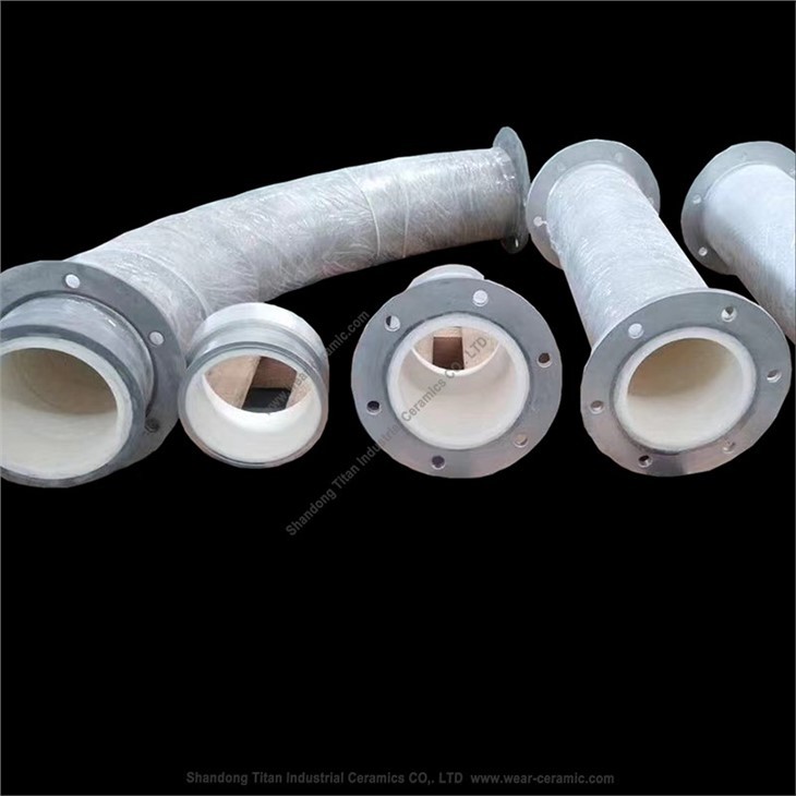 Ceramic Lined Pipe Elbows For Cement Plant Ash Conveying Pipe